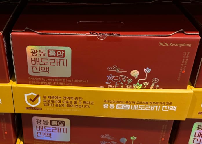 광동 홍삼 배도라지진액 102ML X 30포