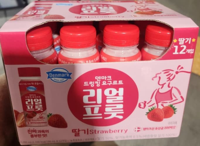 덴마크 리얼프릇딸기 190ML X 12