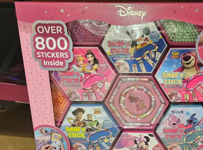 디즈니 DISNEY 스냅 앤 스틱 팔찌 만들기 세트