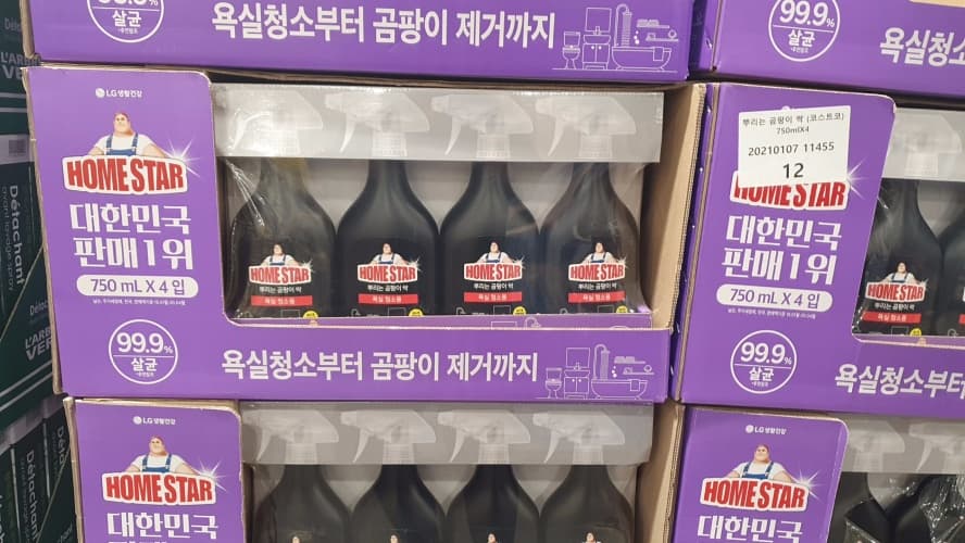 홈스타 욕실용크리너 750ML X 4PK