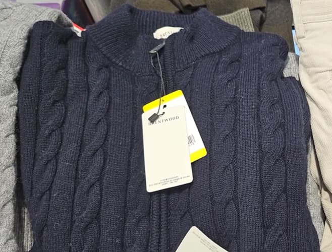 BRENTWOOD 남성 케이블 풀집 S,M,L ASIAN SIZE