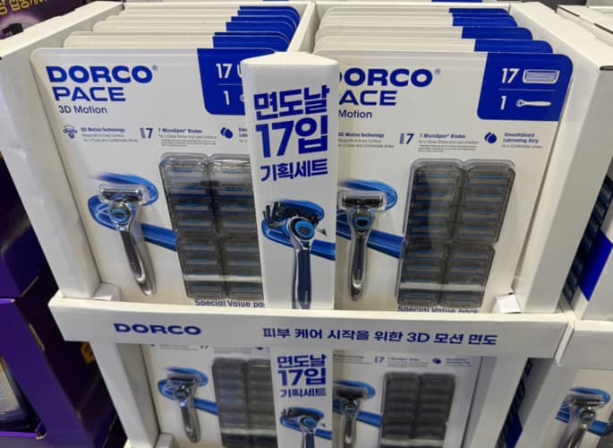 DORCO 도루코 페이스 3D모션 면도기세트 1+17
