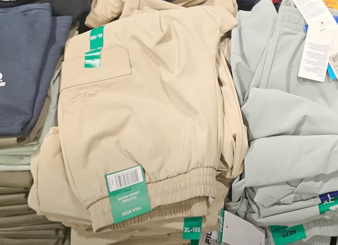 FILA 키즈 카고 바지 130,145,155,165
