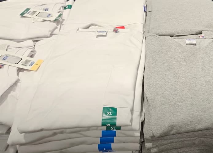 OUTDOOR PRODUCTS 남성 긴소매크루티 S,M,L,XL ASIAN SIZE