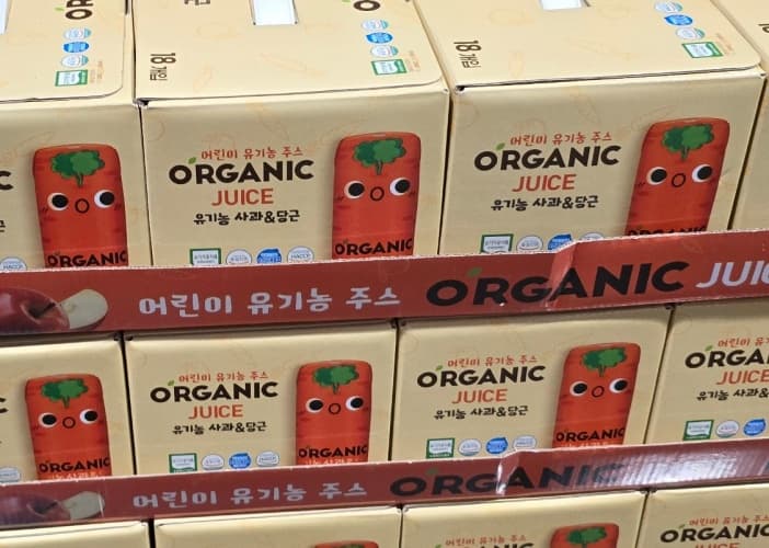 O'RGANIC 유기농 사과&당근 주스 125ML X 24 (유기농)