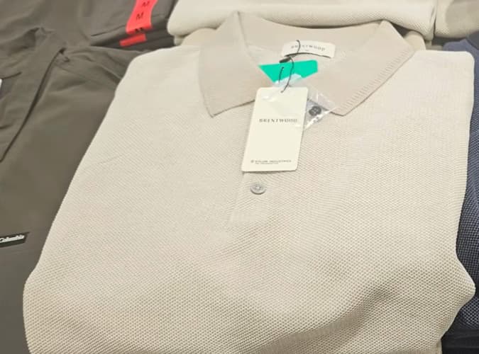 BRENTWOOD 반소매 니트 폴로 S - XXL ASIAN SIZE BRENTWOOD S/S KNIT POLO