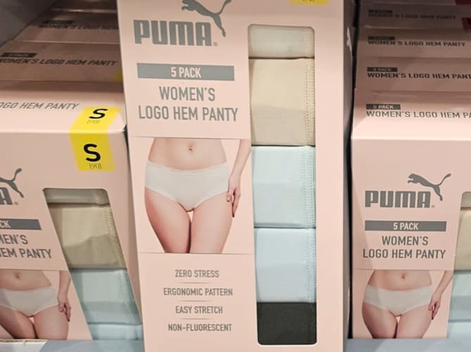 PUMA 프리컷로고팬티5매 S,M,L ASIAN SIZE